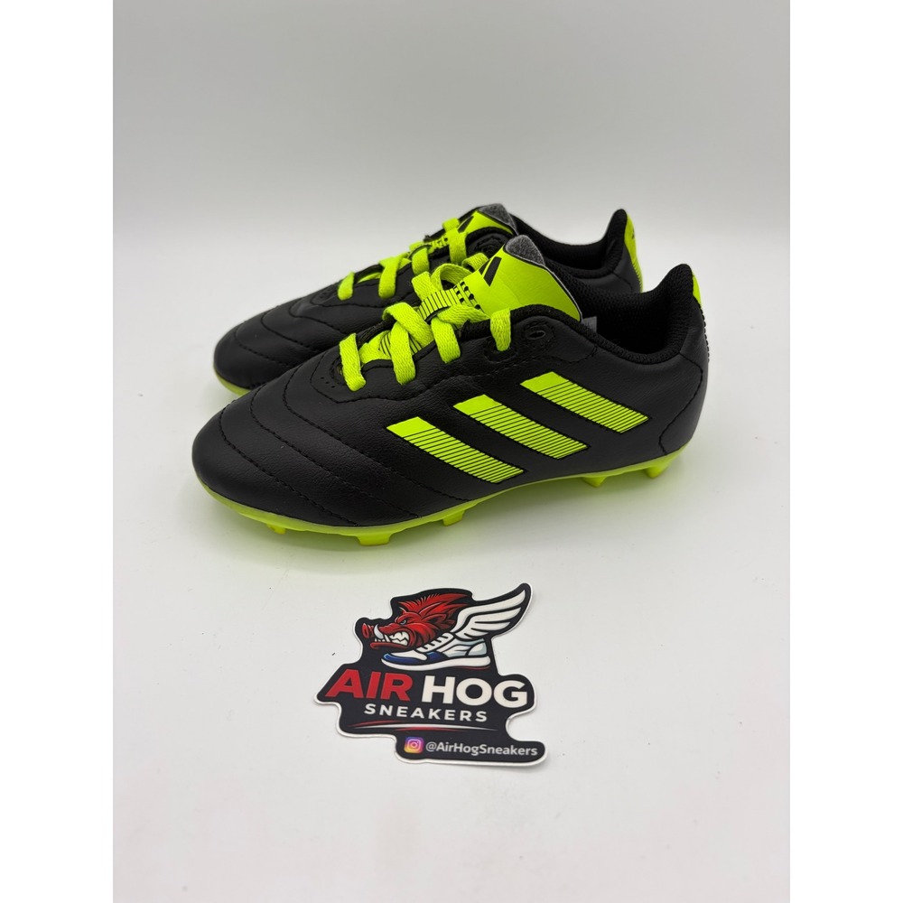 Adidas ID6118 Kids Soccer Cleats Black Signal Green G28981 Size 11K